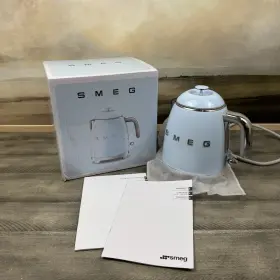 Klf05pbus Smeg Williams Sonoma Mini Electric Kettle Pastel Blue Nib Ob