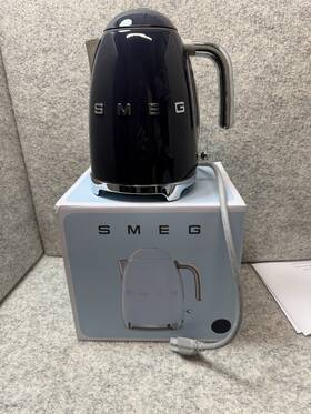 Smeg Klfo3 Navy 50s Retro Stay 7 Cup Electric Kettle New
