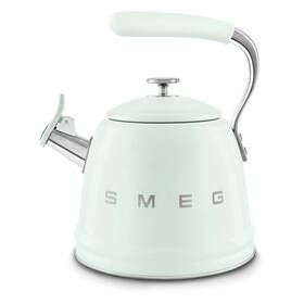 Smeg Thek-l-005a-rloo018 2.3l Stovetop Whistling Kettle Retro 50s Style Pastel Green Stainless Steel
