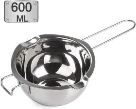 Songziming 732755359118 Stainless Steel Double Boiler Pot With 600ml For Melting Silver Handle