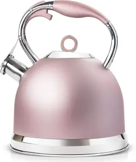 Sotya 710638885367 Whistling Tea Kettle For Stovetop 3 Quart - Rose Gold
