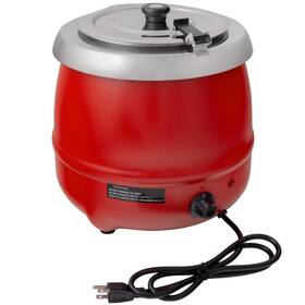 Soup Kettle Warmer 11 Qt 933323163472 . Round Red Countertop Food 120v 400w