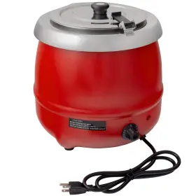 400w Soup Kettle Warmer 11 Qt 933323163472 . Round Red Countertop Food 120v