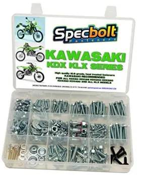 Kdx250 Specbolt 707273364234 250pc Kawasaki Kdx Two Stroke Bolt Kit For Maintenance And Restoration
