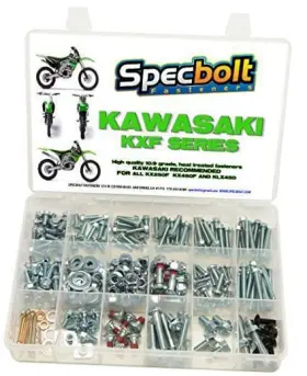 Kxf250 Specbolt 707273364425 250pc Kawasaki Kxf 250 450 Four Stroke Bolt Kit For Maintenance &