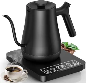 Py0807-wd Ssyfei Gooseneck Electric Kettle Tea Temprature Control Large Lcd Screen 4h Warm