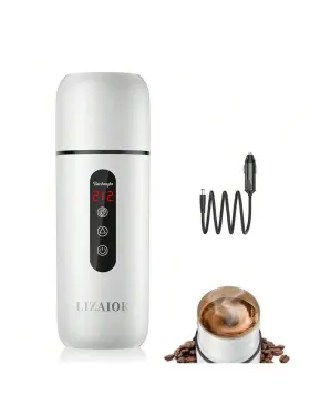 06435 Standard Travel Electric Kettle Car Coffee Warmer 12v/24v Portable Water Heater 420ml