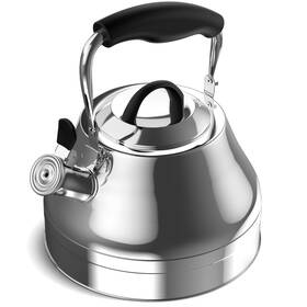Stellagro Sg018 Stovetop Whistling Tea Kettle 2.4 Quart Stainless Steel Teapot With Ergonomic