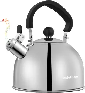 H0905-kettle Store Tea Kettle For Stove Top - Stainless Steel Teapot 2 Quart Camping Effici
