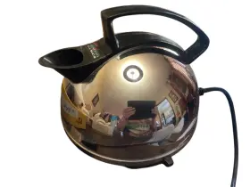 17225 Sunbeam Contemporary Classic Electric Tea Kettle Stainless Works Great Vtg