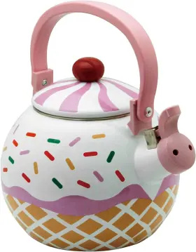 A71517 Supreme Housewares Novelty Cupcake 1.6 Quart Whistling Stovetop Kettle New