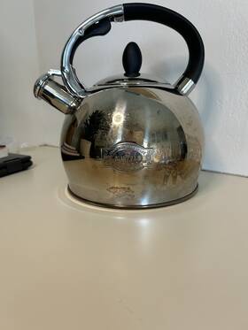 Susteas 2.64q Stainless Steel Stove Top Whistling Tea Kettle 2.6 L