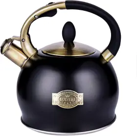 Susteas 313052835866 Stove Top Whistling Tea Kettle - Food Grade Stainless Steel Teakettle