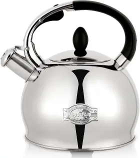 Susteas 313109378322 Stove Top Whistling Tea Kettle - Food Grade Stainless Steel Teakettle Te