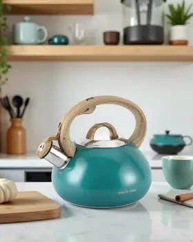 Tp06-aqua T.o.p. Tea Kettle Teapots For Stove Top 2.0 Quart