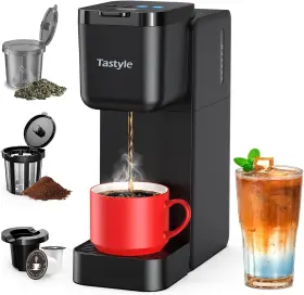 K320it Tastyle Single Serve Coffee Maker For K Cup Ground And Tea Leaves Hot Black