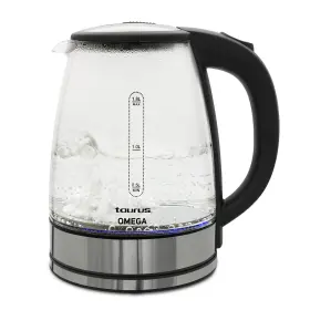 Taurus 414234580306 Omega Electric Glass Teapot With Led Light Kettle Appliances
