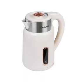 Tayama 744110104639 7-cup Cool Touch Stainless Steel Electric Kettle In Cream