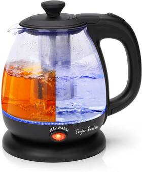 Taylor Swoden 744110941357 Electric Kettle With Tea Infuser 1l Small Wit