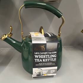 Thyme & Table Tt1062p And Signature Series Whistling Tea Kettle 1.8l Green Stainless Steel