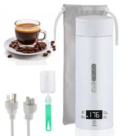 Timergent 754236467495 Portable Bottle Warmer 500ml Capacity 316 Stainless Steel With 4 Variable Pre