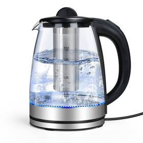 Tinana 797417925070 Yh-gekf-t Electric Kettle 2l Borosilicate Glass 1500w Fast Boiling