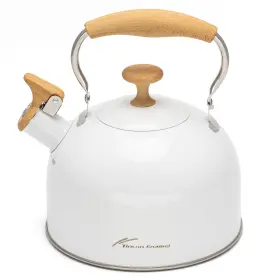 Yb-zs3 Tinlon Enamel Tea Kettle 304 Stainless Steel Whistling 2.5 Quart/2.4l Stovetop