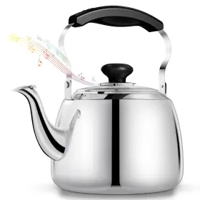 Tohsssik 774388875047 Tea Kettle Stainless Steel Stovetop Whistling Kettles 2l Mirror Polishe