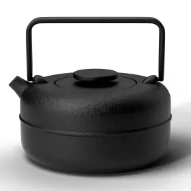 Toptier-teapot-003 Toptier Black Cast Iron Teapot 27oz Stovetop Safe With Removable Infuser By