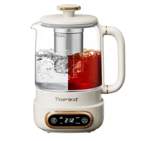 808mf Topwit Tea Kettle 11 Temperature Control And 4 Presets Glass With Removable Inch