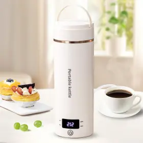 B0cfq7bgpt Touxila Travel Electric Kettle Portable Mini Hot Water Boiler 4 Temp Beige 400ml