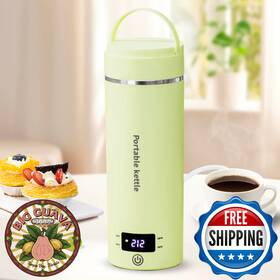 Touxila B0czjxljnj Travel Electric Kettle Portable Mini Small Hot Water Boiler With 4 Temper