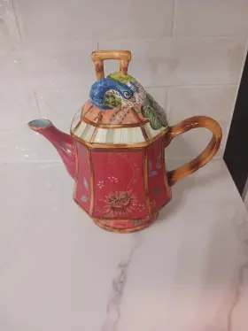 4807130 Tracy Porter New Artesian Road Peacock Collection Decorative Collectible Teapot