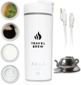 Travel Brew Hc-302 Portable Kettle With Tea Infuser- Mini Electric 4 Temperature