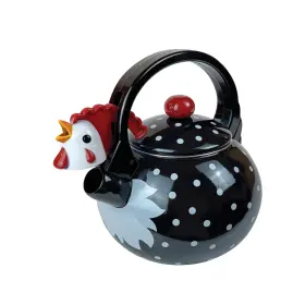 Trenton Gifts 850011700983 Whistling Tea Kettle - Enamel On Steel Teakettle With Rooster Design Cute K