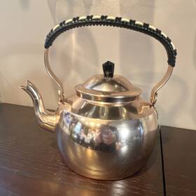 Tronvik 920/1.5 Vintage Scandinavian Copper Teapot Made In Norway Mid-century Modern