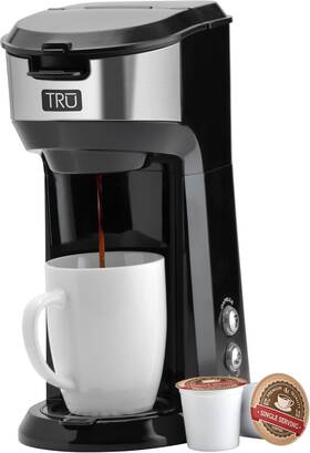 Tru Cm-1177 Single Serve Brew System By Select Brands - Cup Coffee Maker Black