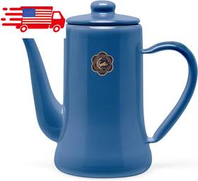 Tsukiusagishirushi 050-05777 Moon Rabbit Seal Slim Pot 1.2l Blue 1.2 L