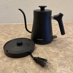 Ulalov Zt-bk10 Electric Gooseneck Kettle 1200w Stainless Steel Black Matte .9l