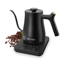 Ulcreigo 794969382504 Gooseneck Electric Kettle Tea For Boiling Water Temperature Control W