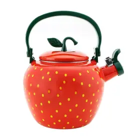 Up 740731125640 Upware Enamel On Steel Whistling Tea Kettle Stovetop Teakettle 2.3 Quart S
