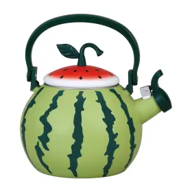 A-71518 Up Upware Enamel On Steel Whistling Tea Kettle Stovetop Teakettle 1.6 Quart Wate