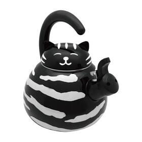Up A-71519 Upware Enamel On Steel Whistling Tea Kettle Stovetop Teakettle 2.1 Quart B