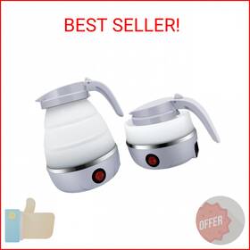 Updateclassic 712396450641 0.6l Small Travel Foldable Electric Kettle Portable Collapsible H