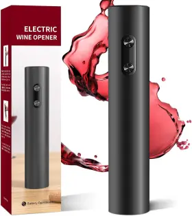 Kp1-361901 Valiayi Electric Wine Opener Battery Operated Bottle Openers Simple Cork Black