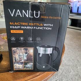 Vanlu Vl-f61253 Electric Kettle With Keep Warm Function New In Open Box