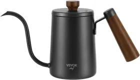 Kettle02 Vevok Chef Mini Gooseneck Kettle With Wooden Handle 20 Ounce 550ml For 2 Cups