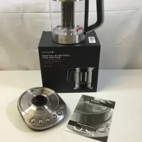 Ket-100 Viant Silver Stainless Steel Digital Electric Tea Kettle With Infuser