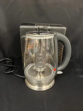 Ket-10f Viant Clear Automatic Corded Electric Glass Water Kettle With Infuser
