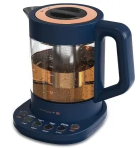 Ket100mb Viant Electric Kettle With Tea Infuser For Loose Leaf Tea. Hot Maker Wit